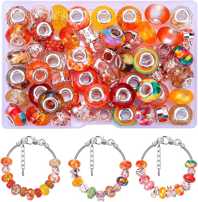 European Large Hole Spacer Charm Beads - Image 2