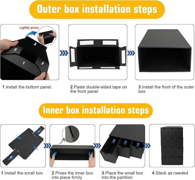 Trading Card Storage Box, Includes 12-600 CT Boxes & 48 Card Dividers, 12000+ - Image 4