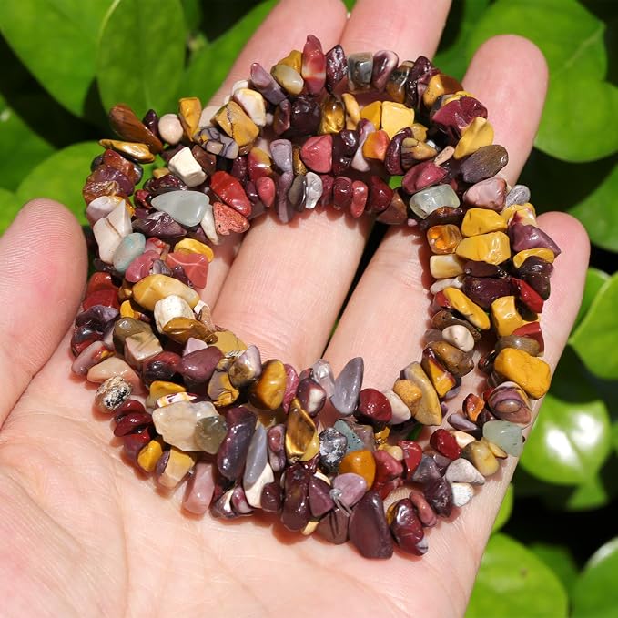 200 Pcs Crystal Chip Beads for Jewelry Making 5-8mm Yellow Jasper | Natural - Image 8