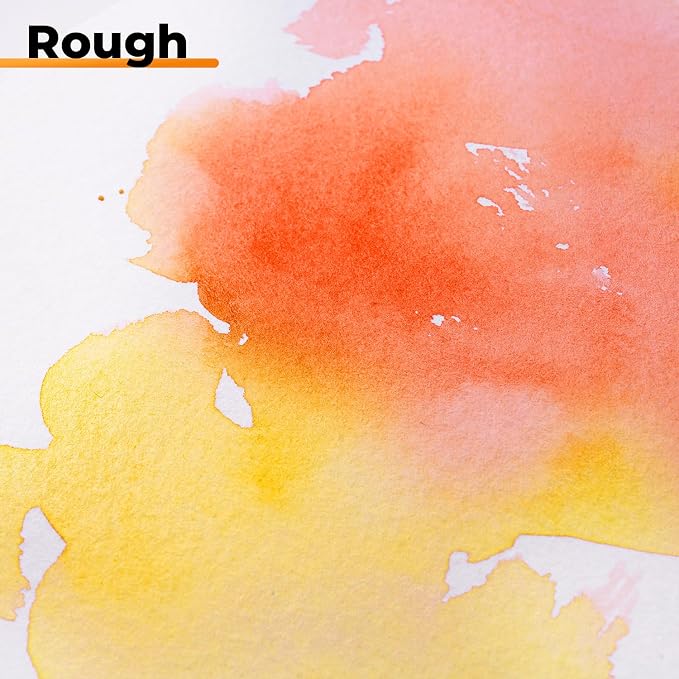Fuumuui 9×12 Watercolor Paper Block, Textured Rough 100% Cotton Watercolor Paper - Image 5