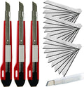 9mm Snap Off Utility Knife High Hardness Retractable Box Cutters by WEKOIL