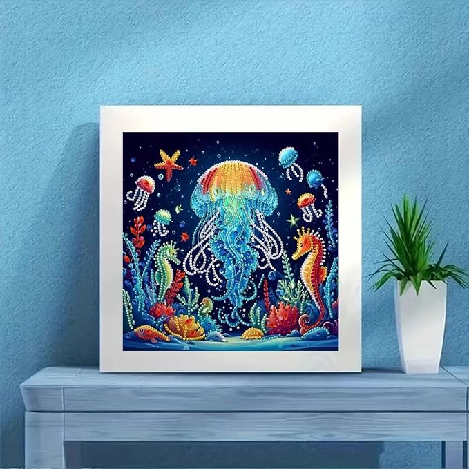 ZQEATRY Jellyfish Special Shape Diamond Art Kits - Image 2