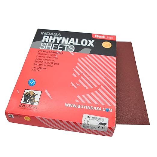Indasa Redline Plus Dry Sanding Sheets 9 X 11 400 Grit 50 Sheet Sleeve