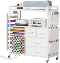 VENNQD Large Craft Organizer and Storage Rolling Cart Compatible by VENNQD