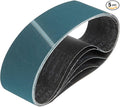 HARFINGTON 4 x 36 Inch Sanding Belts, 5 Pcs 180 Grit Zirconia Abrasive Belt Sander File Belt for Woodworking, Metal Polishing, Knife Sharpener