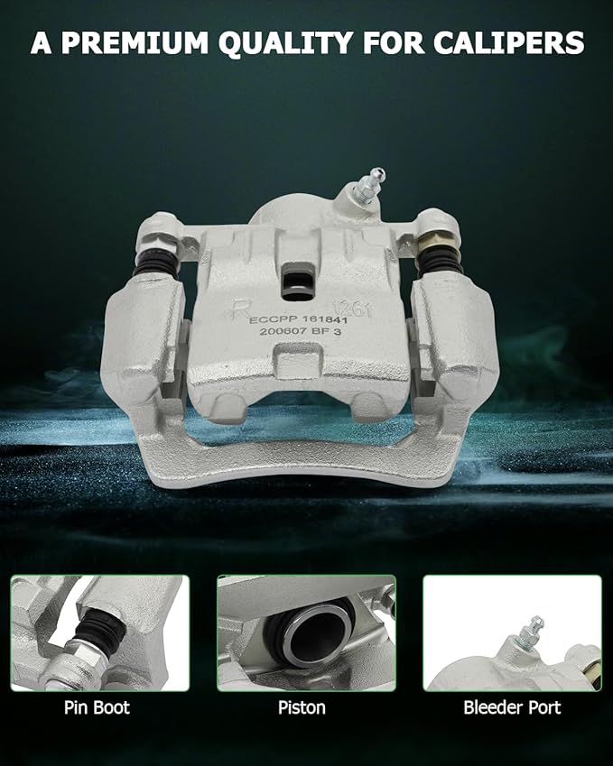 SCITOO 19B3424 Rear Right Disc Brake Caliper Assembly w/Bracket For Subaru For Impreza 2008-2014,For Subaru For WRX 2012-2018