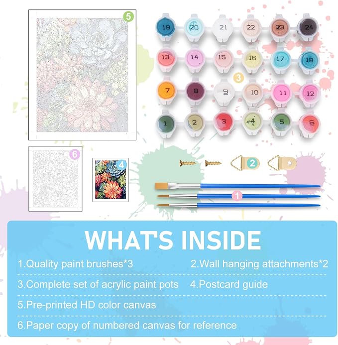 Offito Paint by Numbers Kit for Adults - Image 5