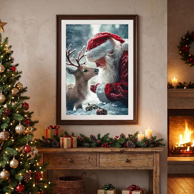 Santa Claus Stamped Cross Stitch Kits - Image 2