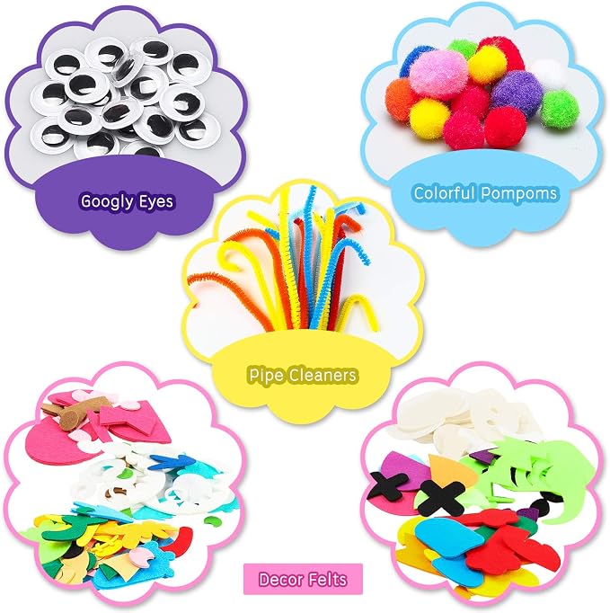 WATINC 18Pcs Hand Puppets Making Kit - Image 2