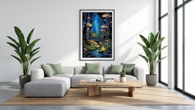 Glow Forest Cross Stitch Kits, Embroidery Starter Kit - Image 3