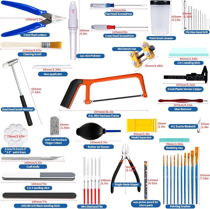 78Pcs Professional Gundam Model Tools Kit Hobby Building Tools - Image 2