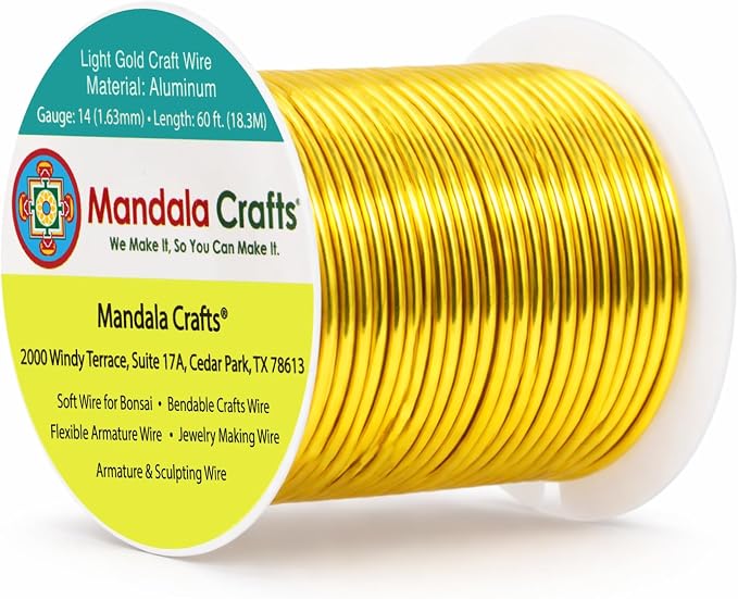 Mandala Crafts 14 Gauge Anodized Aluminum Craft Wire by MandalaCrafts