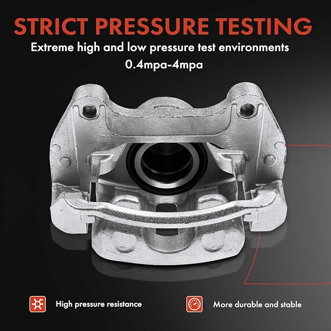 A-Premium Front Disc Brake Caliper Assembly with Bracket Compatible with Select Buick, Cadillac, Chevy and GMC Models - Malibu, LaCrosse, Regal, Impala, ELR, Equinox, Terrain, Allure, Cascada