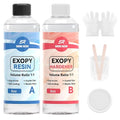 Clear Epoxy Kit 16 oz, Bubble Releasing 1:1 by SHORERESIN