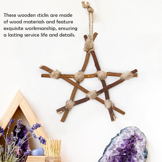 50Pcs Natural Twigs, Driftwood Branches, Unfinished Timber Rods - Image 4