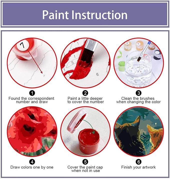 Cat Paint by Numbers for Adults - Image 9