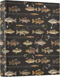 Fish Man Round Ring Binders 1.5 Inch Man I Love Fishing 3 Ring Clipboard Binder by Wamika