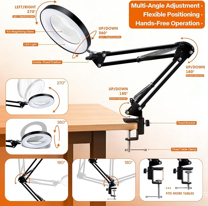 LXIANGN 10X Magnifying Glass - Image 5