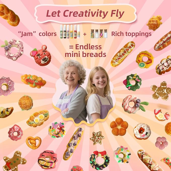 iLAND Craft Sets for Girls Ages 8-12 Creative Clay Bakery Crafting Kit - Image 4