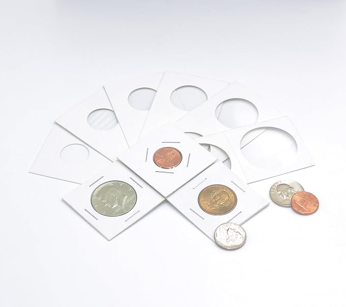 Boen 600PCS Coin Flips in 6 Sizes Cardboard Coin Holders - Image 4