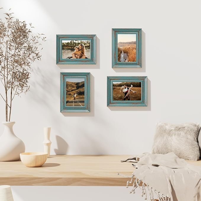 Vittanly 4x6 Picture Frames Set of 2, Ornate Vintage Photo Frame - Image 7
