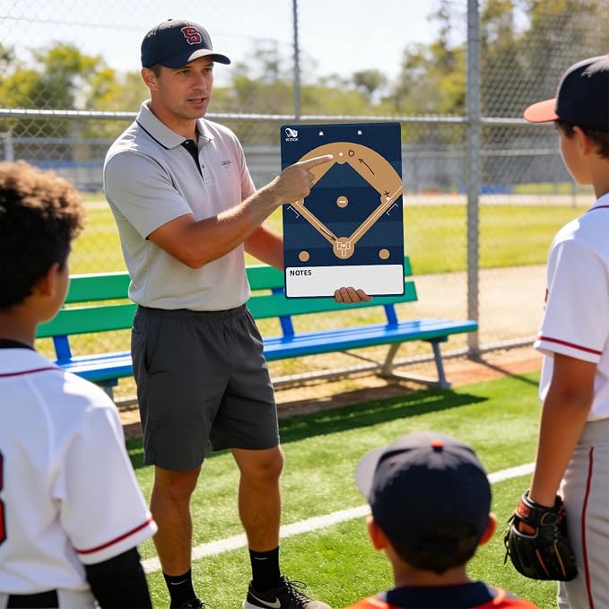 WISYOK Double-Sided Dry Erase Baseball Clipboard - Image 7