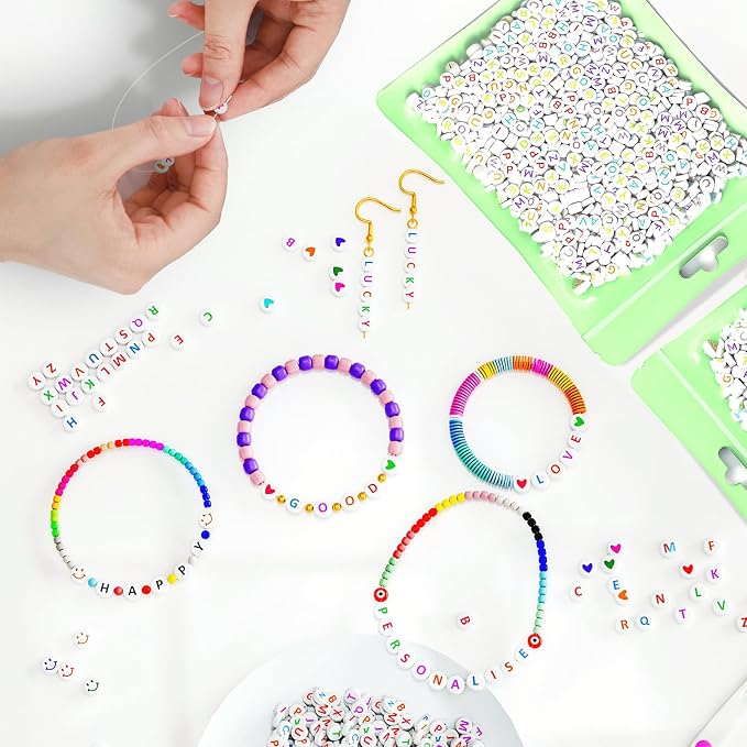 ARTDOT 800 Pieces Assortment Letter Beads - Image 5