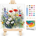 Yezavesu Flower Framed Paint by Numbers Kit by Yezavesu