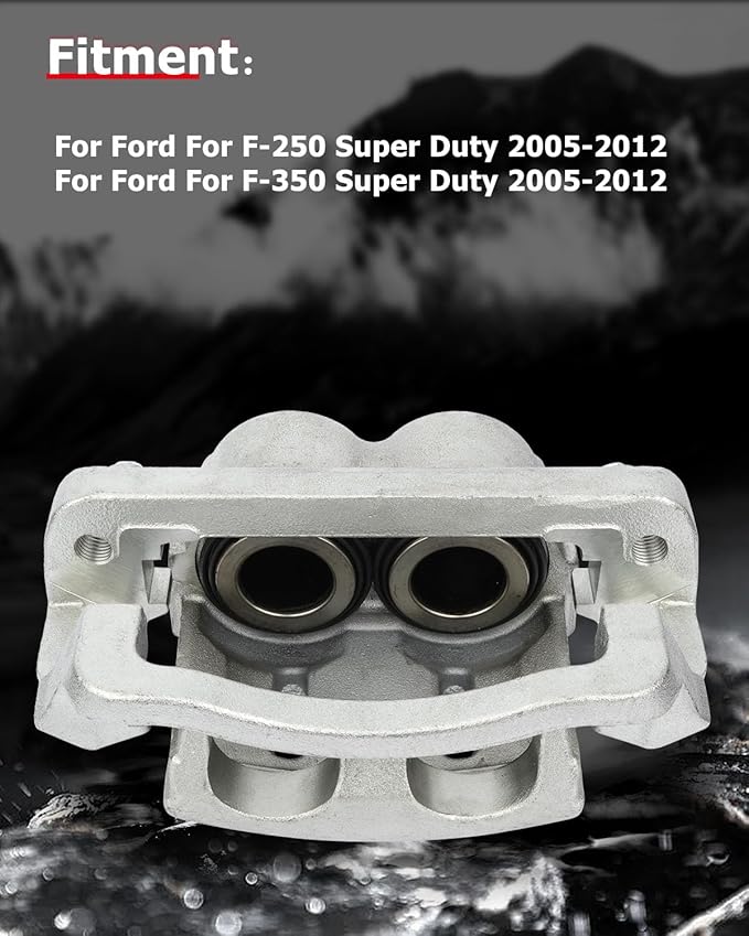 cciyu Front Right Brake Caliper Assembly w/Bracket 18-B5022 2005 2006 2007 2008 2009 2010 2011 2012 For Ford For F-250 Super Duty,2005 2006 2007 2008 2009 2010 2011 2012 For Ford For F-350 Super Duty