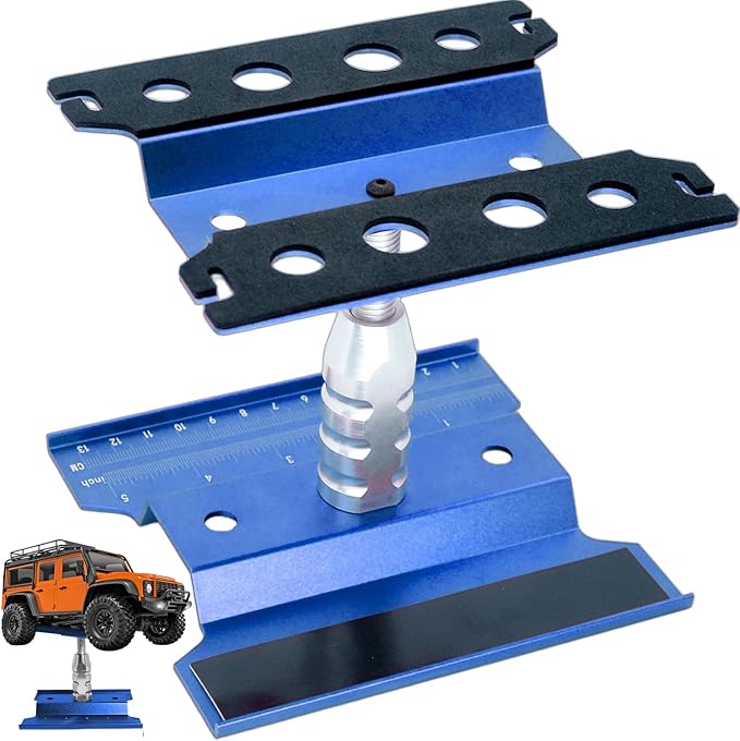 RC Car Repair Work Stand Lift Lower Adjustable Workstation Aluminum 360 Degree by Rcthjia