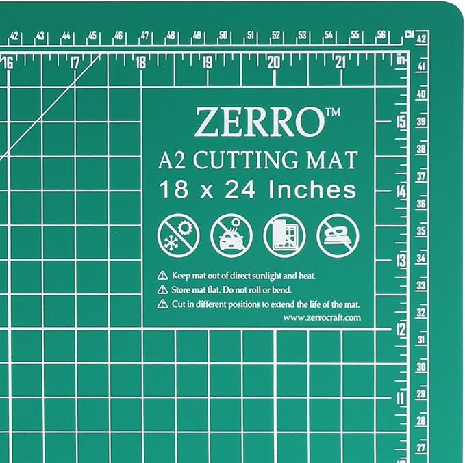 ZERRO Cutting Mat 18" x 24", Self Healing Sewing Mat Double Sided | - Image 3