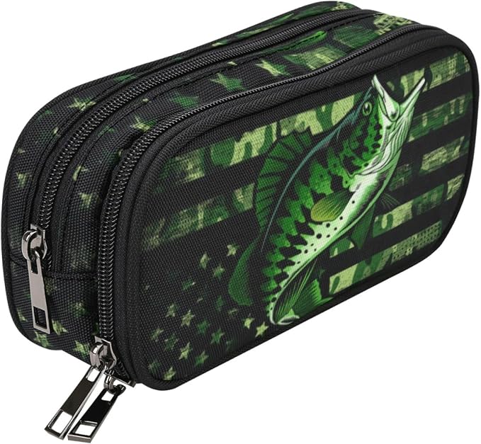 ANANGTEE Cute Green Glory Fish Pencil Case by ANANGTEE