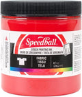 Special Fabric Screen Printing Ink 8 oz, Colour: Red by SpeedballArt