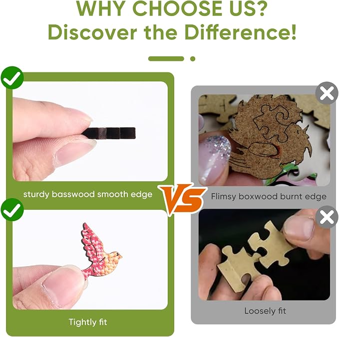 MYS A·U·R Wooden Puzzles for Adults, Freedom Leaf Jigsaw Puzzle 500pcs - Image 4