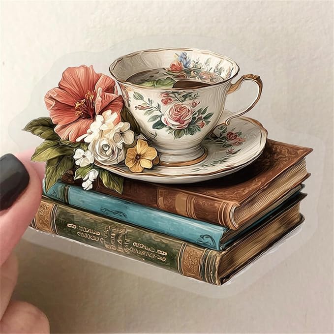 50 PCS Vintage Coffee Book Stickers - Image 5