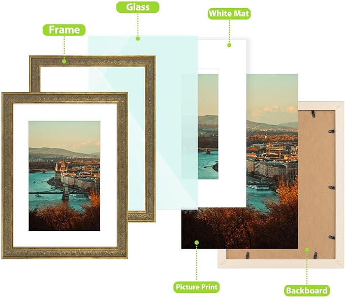 Golden State Art, 12x16 Ornate Finish Photo Frame - Image 3