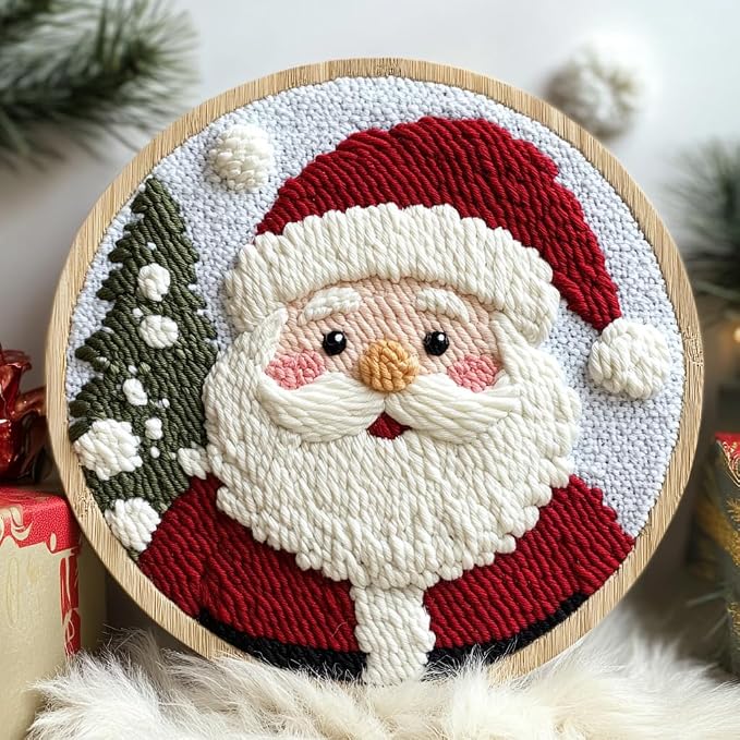 DIY Punch Needle Kits Santa Claus by Unknown