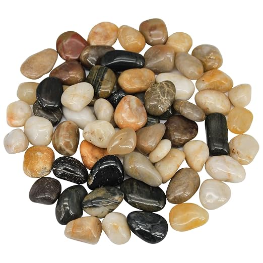 Virekm River Rocks, Decorative Ornamental Pebbles, Garden Landscaping Stones by VIREKM
