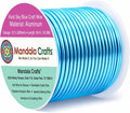Mandala Crafts 13 Gauge Vivid Sky Blue Anodized Aluminum Craft Wire, 60 FT | by MandalaCrafts