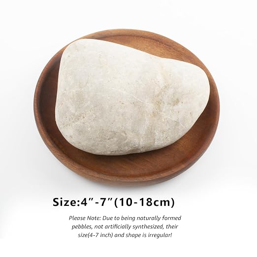 40 LBS Natural Large River Stones – 4-7 Inch Pebbles - Image 3