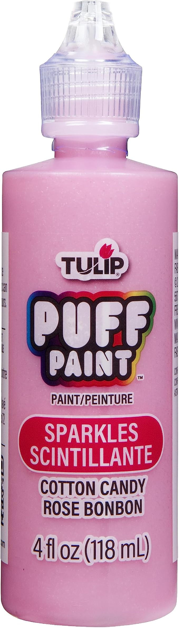 TULIP Puff Paint Sparkles Cotton Candy 4 Fl Oz by Tulip