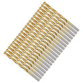 Drill Bit, 13/64" Cutting Diameter, 4341 HSS TiN Coated 135° Cutting Angle Jobber Bits - (Applications: for Drilling Soft Metal Plastic Wood), 20-Pieces