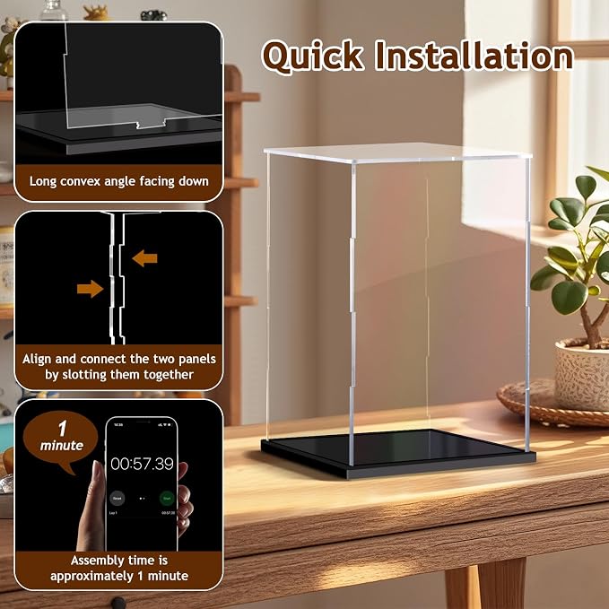 Acrylic Display Case for Collectibles Assemble Clear Acrylic Boxes for Display - Image 5