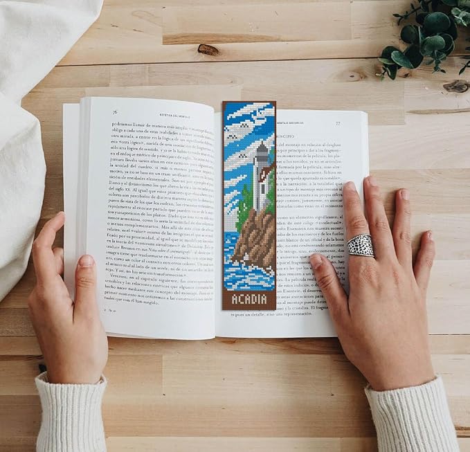 NEGEKFKX 6 Pcs National Park Cross Stitch Bookmark Kit - Image 7