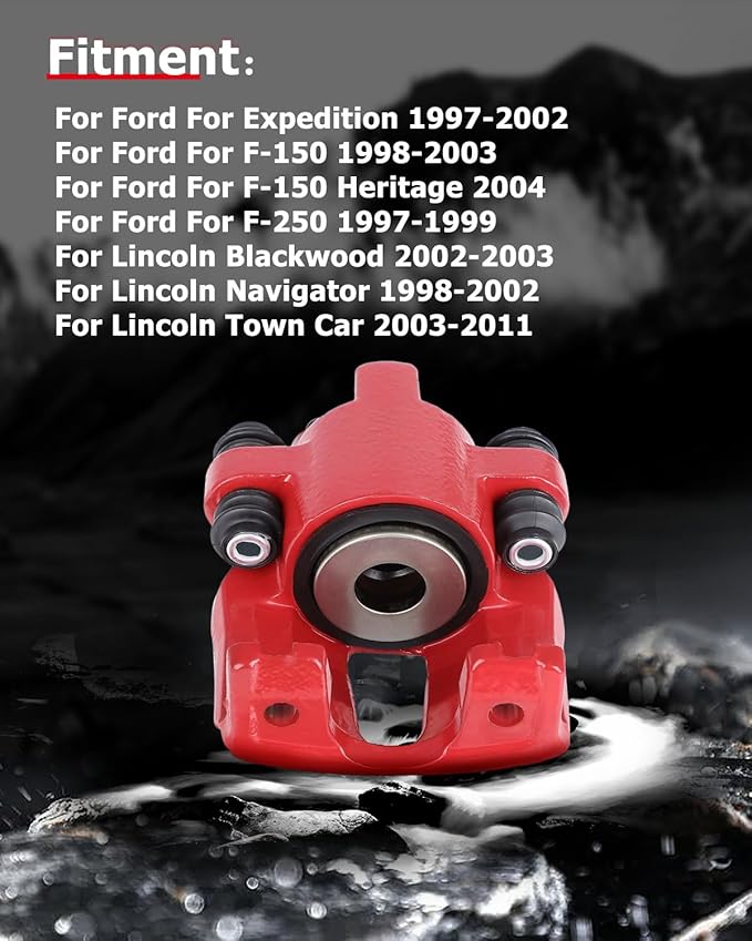 cciyu 18-4678 18-4679 Rear Left & Right Brake Calipers Without Bracket For Ford For Expedition/For F-150/For F-150 Heritage/For F-250,For Lincoln For Blackwood/For Navigator/For Town Car