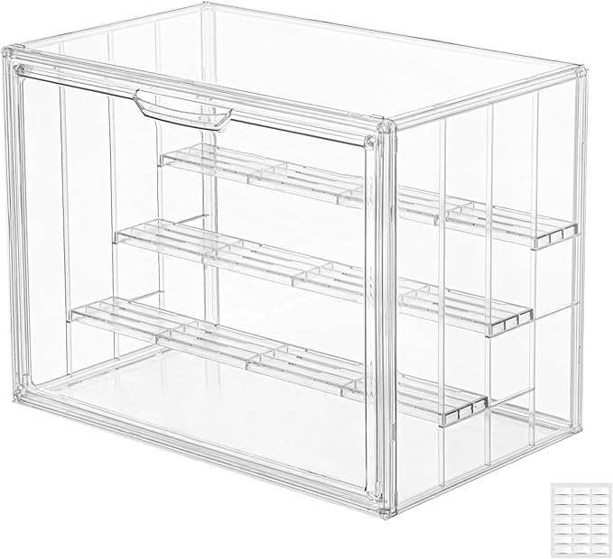 Clear Acrylic Display Case Upgrade 4 Tier Figure Display Cases by SANKEUHomeStorage