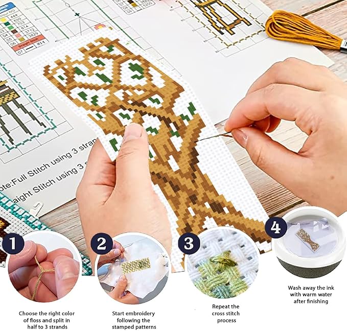 ORIGACH 6 Set Tree of Life Cross Stitch Bookmark Kit - Image 4