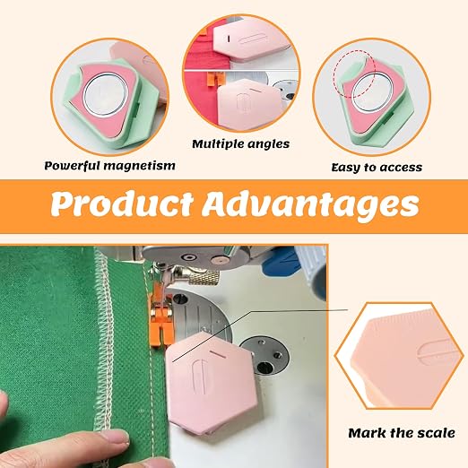 3 Pack Magnetic Seam Guide for Sewing Machine, Upgraded Multifunctional - Image 7