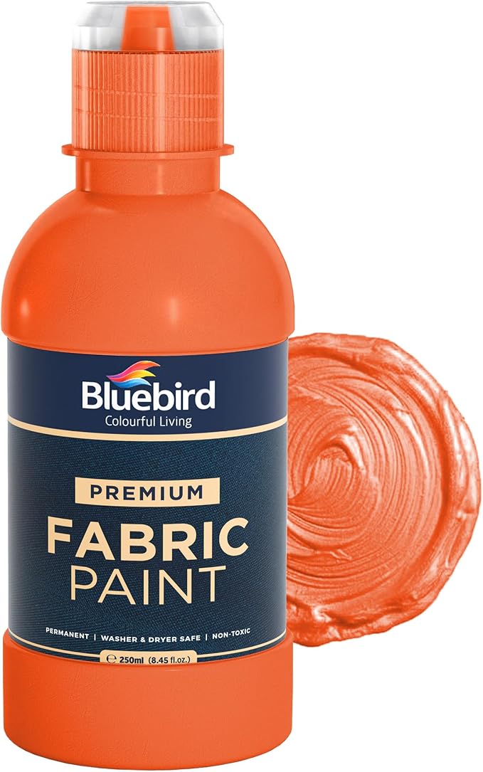 BLUEBIRD Fabric Paint, 8.5 Fl Oz, Permanent Fabric Paints by BluebirdArts