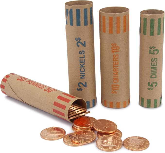 L LIKED 3072 Pcs Preformed Coin Roll Wrappers - Image 2